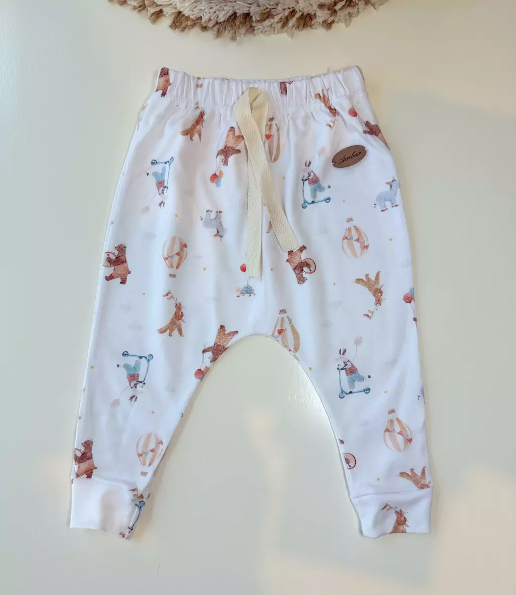 BABUCHA RECIEN NACIDO CIRCO CELESTE  – Pañalera Belyan